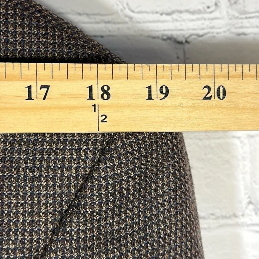 Pronto Uomo 100% Lambswool Tweed Sport Coat Mens 42R Two Button Blazer Inner Poc